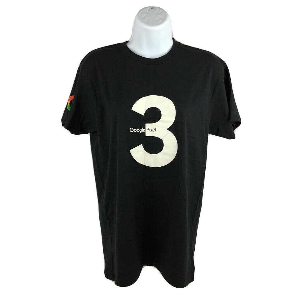 Google Pixel 3 Women's Promotional T-Shirt Small Verizon Double Sided Logos